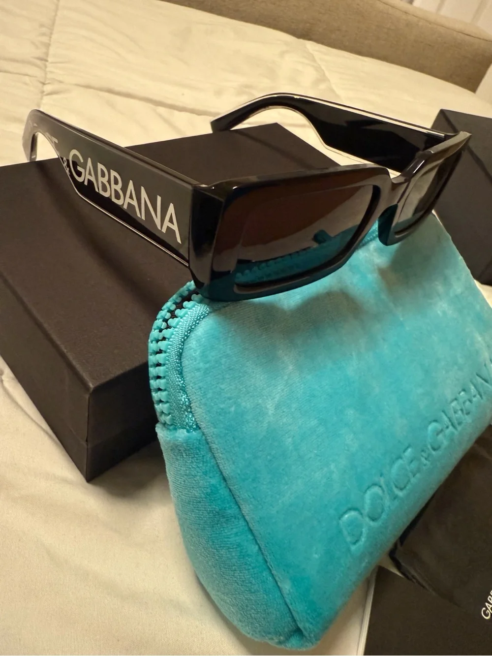 Dolce & Gabbana Black Logo  Sunglasses